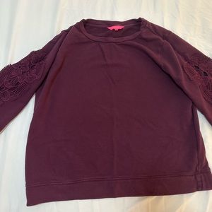 Lilly Pulitzer Rooney Sweatshirt in Cherry Ganache